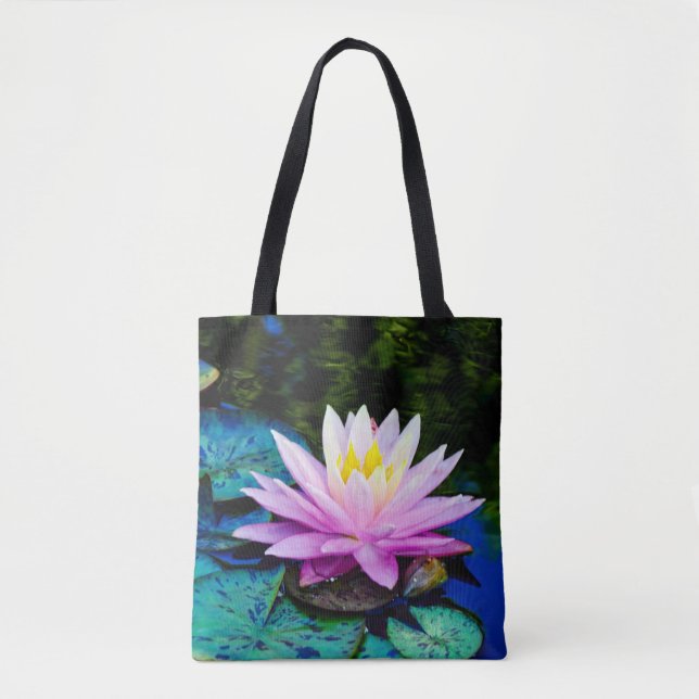 Wasserlilie Teichtasche Tasche (Vorderseite)