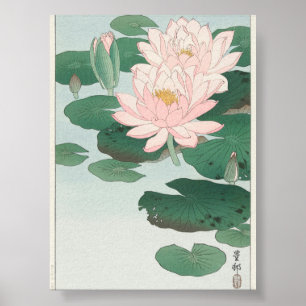 Wasserlilie von Ohara Koson (1920-1930) Poster