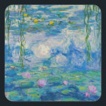 Wasserlilien, 1916-1919 von Claude Monet Quadratischer Aufkleber<br><div class="desc">Claude Monet - Wasserlilien, 1916-1919. Oscar-Claude Monet (1840-1926) war ein französischer Maler und Gründer impressionistischen Gemäldes, der als wichtiger Vorläufer des Modernismus angesehen wird, insbesondere in seinen Versuchen, die Natur so zu malen, wie er sie wahrnahm.</div>