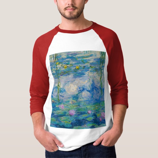 Wasserlilien, 1916-1919 von Claude Monet T-Shirt (Vorderseite)