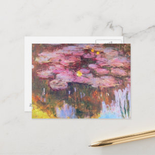 Wasserlilien 3 postkarte