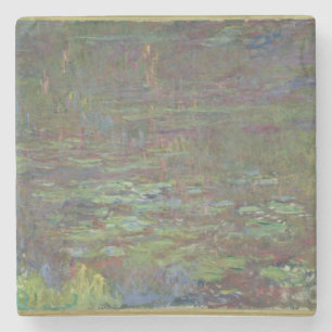 Wasserlilien Claudes Monet   am Sonnenuntergang Steinuntersetzer