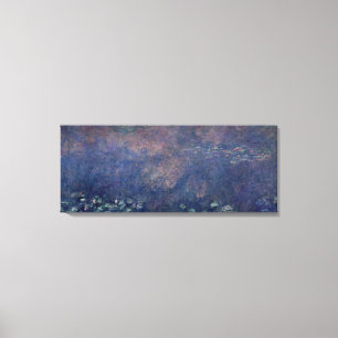 Wasserlilien Claudes Monet  : Mitte der weinenden Leinwanddruck