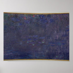 Wasserlilien Claudes Monet : Reflexionen der Poster