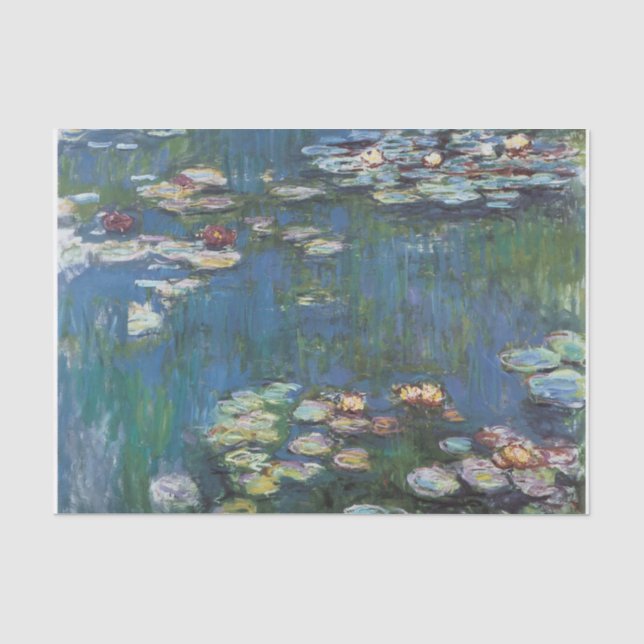 Wasserlilien, eine von vielen Malerei von Claude Seidenpapier (Vorderseite)