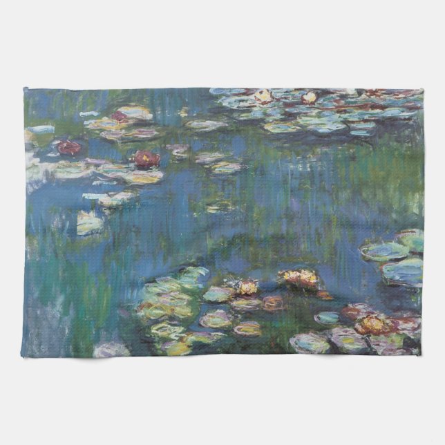 Wasserlilien, eines von vielen Gemälden von Clade  Küchentuch (Horizontal)