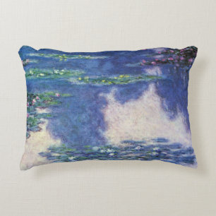 Wasserlilien in Pond von Claude Monet, Vintage Kun Dekokissen
