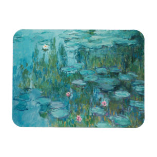 Wasserlilien, Ölgemälde der Kunst, Claude Monet Magnet