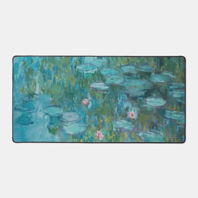 Wasserlilien, Ölgemälde der Kunst, Claude Monet Schreibtischunterlage (Vorderseite)