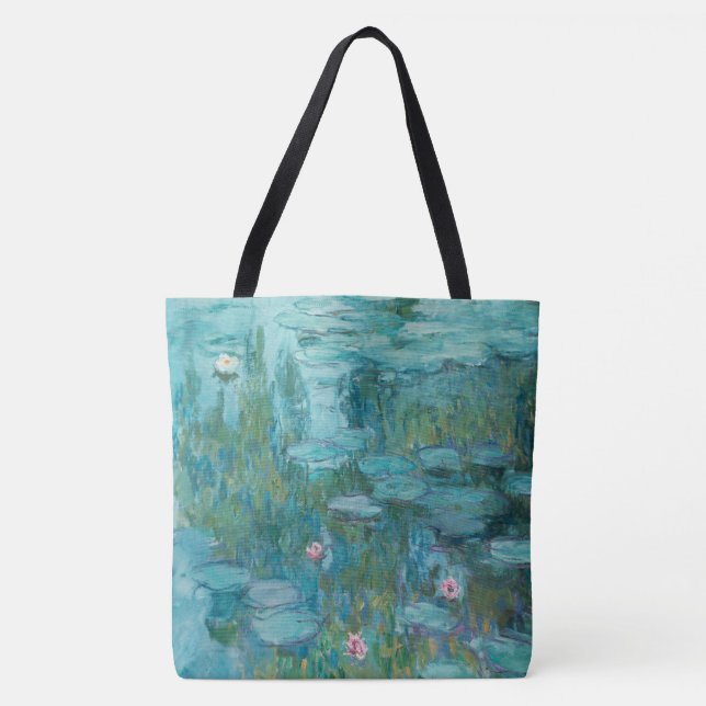 Wasserlilien, Ölgemälde der Kunst, Claude Monet Tasche (Vorderseite)