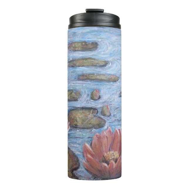 Wasserlilien Thermosbecher (Vorderseite)