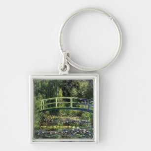 Wasserlilien und Japanische Brücke Schlüsselanhänger