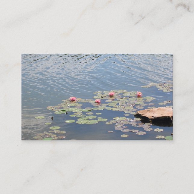 Wasserlilien Visitenkarte (Vorderseite)