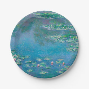 Wasserlilien von Claude Monet Fine Art Malerei Pappteller