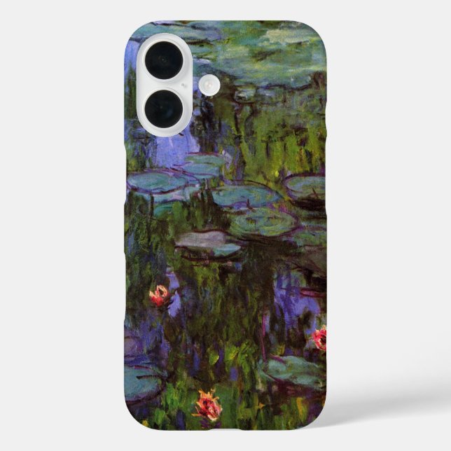 Wasserlilien von Claude Monet iPhone 16 Hülle (Rückseite)