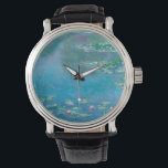Wasserlilien von Claude Monet Kunstmalerei Armbanduhr<br><div class="desc">Schönes Meisterwerk von Claude Monet - Water Lilies aus seinem Garten in Giverny,  Frankreich. Eines der berühmtesten Kunstgemälde in der Kunstgeschichte und ein schönes Beispiel für Impressionismus. Das ist wirklich ein wunderbares Kunstwerk und ein großartiges Geschenk für Kunstliebhaber.</div>
