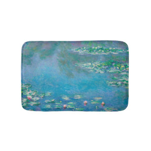 Wasserlilien von Claude Monet Kunstmalerei Badematte