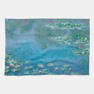 Wasserlilien von Claude Monet Kunstmalerei Geschirrtuch