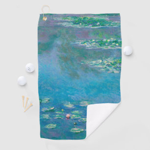Wasserlilien von Claude Monet Kunstmalerei Golfhandtuch