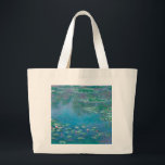 Wasserlilien von Claude Monet Kunstmalerei Jumbo Stoffbeutel<br><div class="desc">Schönes Meisterwerk von Claude Monet - Water Lilies aus seinem Garten in Giverny,  Frankreich. Eines der berühmtesten Kunstgemälde in der Kunstgeschichte und ein schönes Beispiel für Impressionismus. Das ist wirklich ein wunderbares Kunstwerk und ein großartiges Geschenk für Kunstliebhaber.</div>