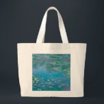 Wasserlilien von Claude Monet Kunstmalerei Jumbo Stoffbeutel<br><div class="desc">Schönes Meisterwerk von Claude Monet - Water Lilies aus seinem Garten in Giverny,  Frankreich. Eines der berühmtesten Kunstgemälde in der Kunstgeschichte und ein schönes Beispiel für Impressionismus. Das ist wirklich ein wunderbares Kunstwerk und ein großartiges Geschenk für Kunstliebhaber.</div>