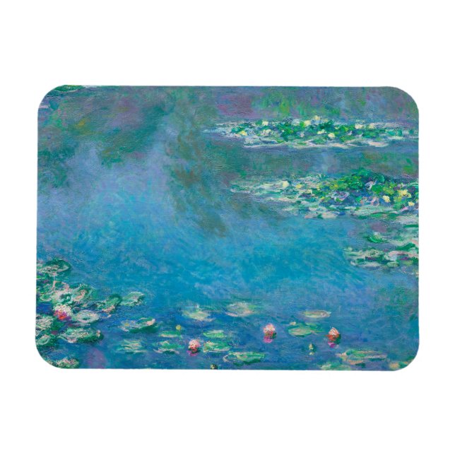 Wasserlilien von Claude Monet Kunstmalerei Magnet (Horizontal)