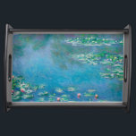 Wasserlilien von Claude Monet Kunstmalerei Serviertablett<br><div class="desc">Schönes Meisterwerk von Claude Monet - Water Lilies aus seinem Garten in Giverny,  Frankreich. Eines der berühmtesten Kunstgemälde in der Kunstgeschichte und ein schönes Beispiel für Impressionismus. Das ist wirklich ein wunderbares Kunstwerk und ein großartiges Geschenk für Kunstliebhaber.</div>