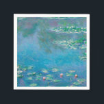 Wasserlilien von Claude Monet Kunstmalerei Serviette<br><div class="desc">Schönes Meisterwerk von Claude Monet - Water Lilies aus seinem Garten in Giverny,  Frankreich. Eines der berühmtesten Kunstgemälde in der Kunstgeschichte und ein schönes Beispiel für Impressionismus. Das ist wirklich ein wunderbares Kunstwerk und ein großartiges Geschenk für Kunstliebhaber.</div>