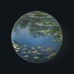 Wasserlilien von Claude Monet, Vintage Blume Button<br><div class="desc">Water Lilies (1906) von Claude Monet ist ein Vintager Impressionismus Kunstlandschaft Blumen Gemälde. Es ist eine von vielen Variationen von Wasserliliengemälden, die Monet in seinem Blumengarten in Giverny, Frankreich, gemalt hat. Wasserlilie Blume in einem Teich der Frühjahrszeit. Über den Künstler: Claude Monet (1840-1926) war Gründer der französischen impressionistischen Malerei, wobei...</div>