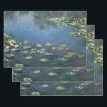Wasserlilien von Claude Monet, Vintage Blume Geschenkpapier Set<br><div class="desc">Water Lilies (1906) von Claude Monet ist ein Vintager Impressionismus Kunstlandschaft Blumen Gemälde. Es ist eine von vielen Variationen von Wasserliliengemälden, die Monet in seinem Blumengarten in Giverny, Frankreich, gemalt hat. Wasserlilie Blume in einem Teich der Frühjahrszeit. Über den Künstler: Claude Monet (1840-1926) war Gründer der französischen impressionistischen Malerei, wobei...</div>