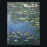 Wasserlilien von Claude Monet, Vintage Blume Notizblock<br><div class="desc">Water Lilies (1906) von Claude Monet ist ein Vintager Impressionismus Kunstlandschaft Blumen Gemälde. Es ist eine von vielen Variationen von Wasserliliengemälden, die Monet in seinem Blumengarten in Giverny, Frankreich, gemalt hat. Wasserlilie Blume in einem Teich der Frühjahrszeit. Über den Künstler: Claude Monet (1840-1926) war Gründer der französischen impressionistischen Malerei, wobei...</div>