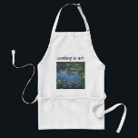 Wasserlilien von Claude Monet, Vintage Blume Schürze<br><div class="desc">Water Lilies (1906) von Claude Monet ist ein Vintager Impressionismus Kunstlandschaft Blumen Gemälde. Es ist eine von vielen Variationen von Wasserliliengemälden, die Monet in seinem Blumengarten in Giverny, Frankreich, gemalt hat. Wasserlilie Blume in einem Teich der Frühjahrszeit. Über den Künstler: Claude Monet (1840-1926) war Gründer der französischen impressionistischen Malerei, wobei...</div>