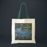 Wasserlilien von Claude Monet, Vintage Blume Tragetasche<br><div class="desc">Water Lilies (1906) von Claude Monet ist ein Vintager Impressionismus Kunstlandschaft Blumen Gemälde. Es ist eine von vielen Variationen von Wasserliliengemälden, die Monet in seinem Blumengarten in Giverny, Frankreich, gemalt hat. Wasserlilie Blume in einem Teich der Frühjahrszeit. Über den Künstler: Claude Monet (1840-1926) war Gründer der französischen impressionistischen Malerei, wobei...</div>