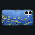 Wasserlilien von Claude Monet, Vintage Kunst iPhone 16 Hülle<br><div class="desc">Wasserlilien von Claude Monet sind ein Vintager Impressionismus, ein Kunstmalerei mit Wasserlilien in einem Teich im Garten von Monet auf seiner Zuhause in Giverny, Frankreich. Ein sonniger Frühlingstag oder Sommertag mit einem strahlend blauen Himmel im Teich. Claude Monet malt gerne "en plein air" oder "im Freien". Eine Serie von über...</div>
