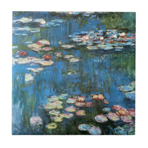 Wasserlilien von Claude Monet, Vintager Impression Fliese