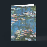 Wasserlilien von Claude Monet, Vintager Impression Karte<br><div class="desc">Wasserlilien (1914) von Claude Monet ist ein Vintages impressionistisches Kunstmalerei. Eine von vielen Variationen von Wasser-Lilie-Blumenbildern, die Monet in seinem Blumengarten in Giverny, Frankreich, vom Teich gemalt hat. Über den Künstler: Claude Monet (1840-1926) war Gründer der französischen impressionistischen Malerei, wobei die meisten seiner Gemälde "en plein air" (im Freien) Stil...</div>
