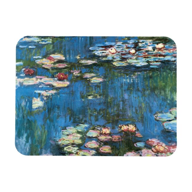 Wasserlilien von Claude Monet, Vintager Impression Magnet (Horizontal)
