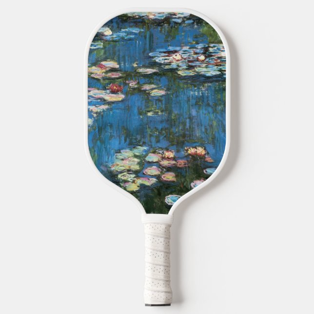 Wasserlilien von Claude Monet, Vintager Impression Pickleball Schläger (Vorderseite)
