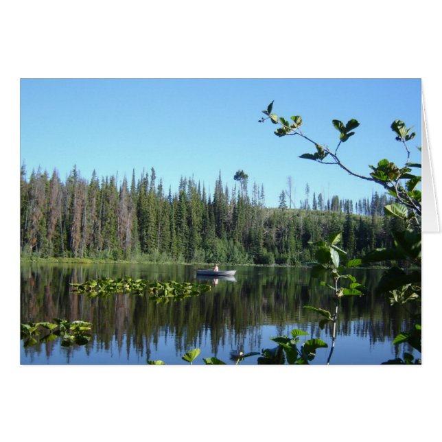 Wasserlilien zur Reflektion des Sees Friedlich Ima (Vorderseite (Horizontal))