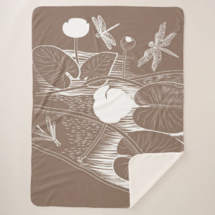 Wasserliliengravur Sherpadecke