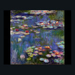Wasserliliensee, Monet Poster<br><div class="desc">*Sie können die Hintergrundfarbe und den Text dieses Elements mit "Design bearbeiten" frei anpassen. Oscar-Claude Monet (14. November 1840 - 5. Dezember 1926) war ein französischer Maler, Gründer des französischen Impressionistischen Gemäldes und beständiger und produktivster Praktizierer der Philosophie der Bewegung, seine Wahrnehmungen vor der Natur zu äußern, insbesondere in Bezug...</div>