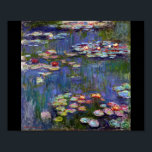 Wasserliliensee, Monet Poster<br><div class="desc">*Sie können die Hintergrundfarbe und den Text dieses Elements mit "Design bearbeiten" frei anpassen. Oscar-Claude Monet (14. November 1840 - 5. Dezember 1926) war ein französischer Maler, Gründer des französischen Impressionistischen Gemäldes und beständiger und produktivster Praktizierer der Philosophie der Bewegung, seine Wahrnehmungen vor der Natur zu äußern, insbesondere in Bezug...</div>