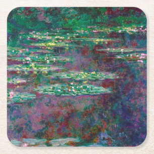 Wasserliliensee, Monet Rechteckiger Pappuntersetzer