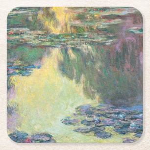 Wasserliliensee, Monet Rechteckiger Pappuntersetzer