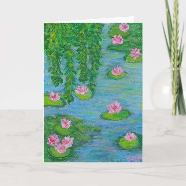 Wasserliliken # 4 karte (Vorderseite)