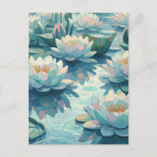 Wasserliliken Postkarte