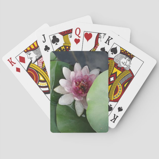 Wasserlilly, Lotus Foto Klassische Spielkarten (Rückseite)