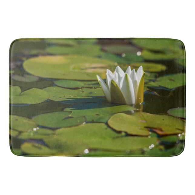Wasserlily Blossom Badematte (Vorderseite)