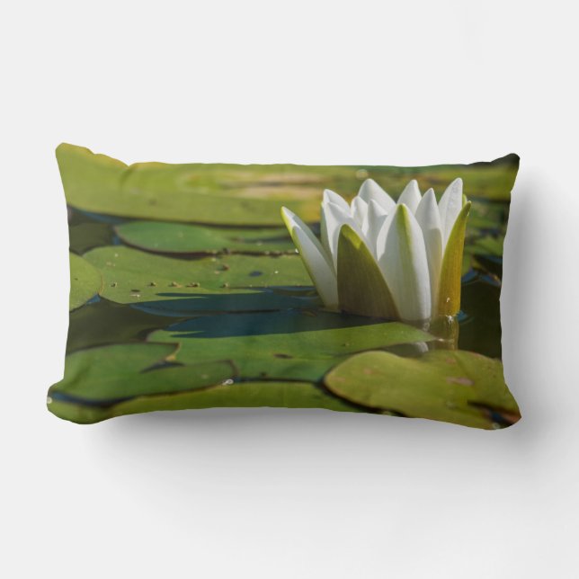 Wasserlily Blossom Lendenkissen (Vorderseite)