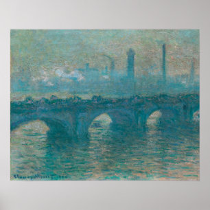 Wasserloo-Brücke, Grau-Wetter (1900) Poster